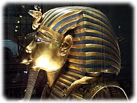 The gold mask of King Tutankhamen 