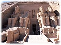 The Great Temple of Ramses II at Abu Simbel.