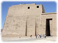 The first pylon at Medinet Habu.