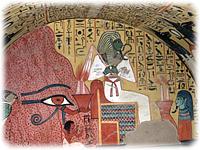 The inside of a tomb in the Workers Village.
